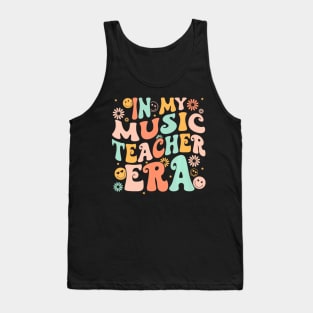 In My Music Teacher Era Back To School First Day Groovy Tank Top